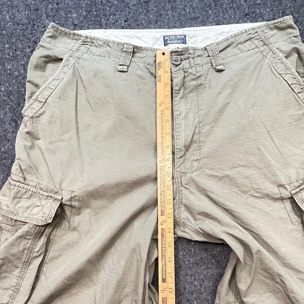 Polo Jeans Co Ralph Lauren Gorpcore Mens 40 Khaki Ripstop‎ Cargo Shorts Utility